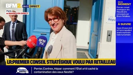 "On a évoqué la tenue d'un conseil national", déclare Annie Genevard après la réunion LR ce mardi