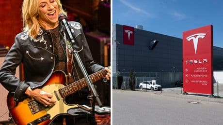 Sheryl Crow says an armed man got into her barn after she shared a video of her Tesla being towed away