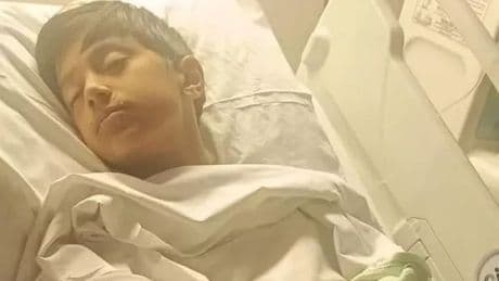 Mum issues bouncy castle warning after son, 11, left learning to walk again