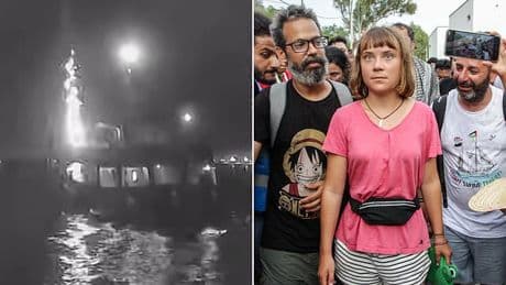 Greta Thunberg's flotilla says it is 'determined to reach Gaza' despite 'drone attack'... after Tunisian authorities poured scorn on their story