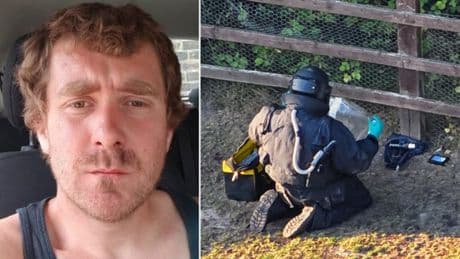 Nine ‘suspicious’ devices found after police shot chainsaw-wielding man