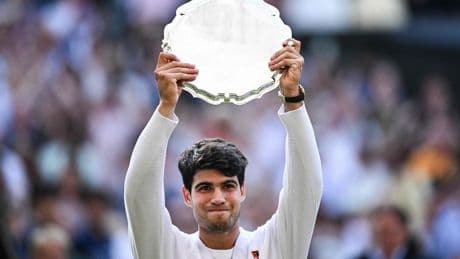 La sonrisa de Alcaraz después de la derrota en la final de Wimbledon: del "!Qué malo eres, tío!" a lo que aprendió en los Juegos Olímpicos