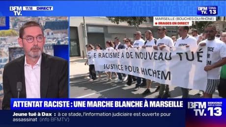 Attentat raciste : une marche blanche à Marseille - 08/06