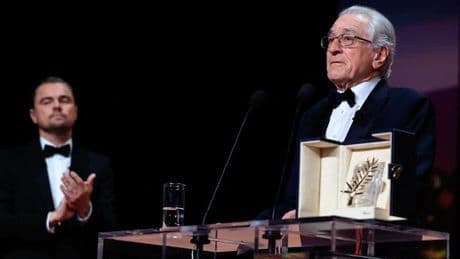 Au Festival de Cannes, Robert De Niro cible Trump en recevant la Palme d’or d’honneur