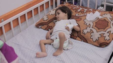 Gaza’s forgotten victims: Starving one-year-old Siham, swamped in newborn clothes