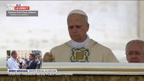 "C'est incroyable": des milliers de fidèles venus assister à la messe inaugurale du pape Léon XIV