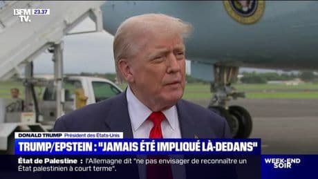 "Je n'ai vraiment rien à dire là-dessus": arrivé en Écosse, Donald Trump s'est exprimé sur l'affaire Epstein