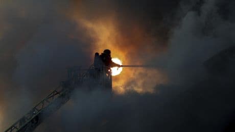 Russia strikes Kyiv with waves of drones and missiles, sparking fires