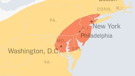 East Coast Forecast: New York, Washington and Philadelphia Could See Heavy Rain