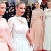 Seeing double! Princess Diana's nieces Amelia and Eliza stun in sheer, pastel looks as Spencer twins mirror each other at Venice Film Festival