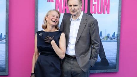 What on earth is going on with Pamela Anderson and Liam Neeson?