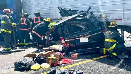 Semi-truck driver arrested after making illegal U-turn on Florida highway killing three people