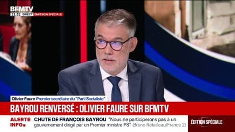 Chute de François Bayrou: Olivier Faure "met au défi" Jean-Luc Mélenchon de censurer un gouvernement PS