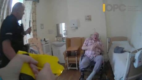 Moment cops pepper-spray and Taser 92-year-old amputee who died three weeks after ‘assault’ at care home