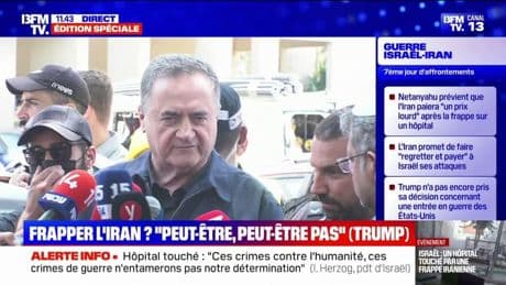 Israël Katz (ministre de la Défense israélien): "Un dictateur comme Khamenei ne peut pas continuer à exister"