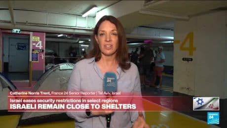 In Tel Aviv, residents flock to overnight bunkers to avoid missile strikes
