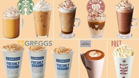 The unhealthiest pumpkin spice lattes on the High Street: How much sugar is in YOUR favourite autumn coffee?