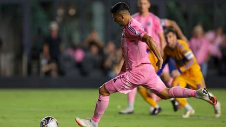 Foot : toujours privé de Messi, l’Inter Miami se qualifie pour les demi-finales de Leagues Cup grâce à un doublé de Suarez
