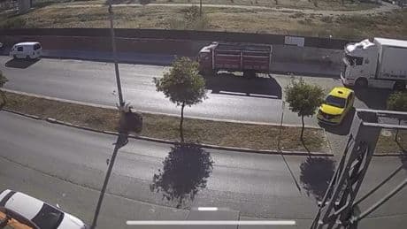 Cinayet gibi kaza kamerada