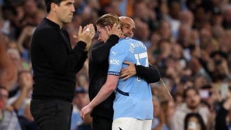 Premier League – Manchester City: Pep Guardiola verabschiedet Kevin De Bruyne unter Tränen