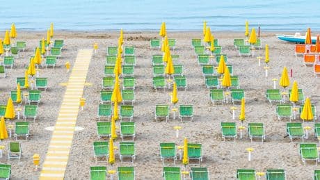 Italians leave local beaches as summer sunbed costs spike
