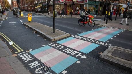 We want dignity – our opponents want trans flag road markings banned