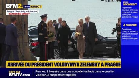 Volodymyr Zelensky en visite d'État à Prague