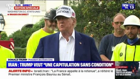 Nucléaire iranien: "On ne peut pas laisser l’Iran se doter de l’arme nucléaire", déclare Donald Trump