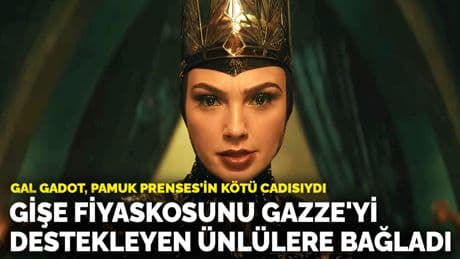 Pamuk Prenses'in kötü cadısı rolündeydi: Gal Gadot gişe fiyaskosunu Gazze'ye destekleyen ünlülere bağladı