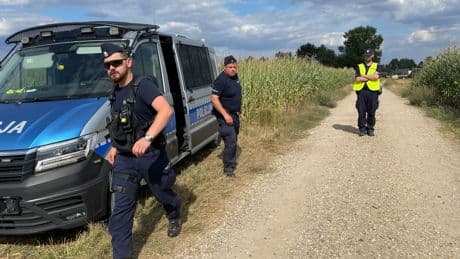 An unidentified flying object has crashed and exploded in a Polish field