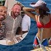 Rochelle Humes raises eyebrows by sharing picture of Myleene Klass' ex-husband Graham Quinn in Ibiza after radio host claimed he 'cheated on her with a celebrity'