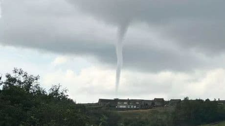 Dad spots massive tornado in sky above Yorkshire but isn't afraid for one reason