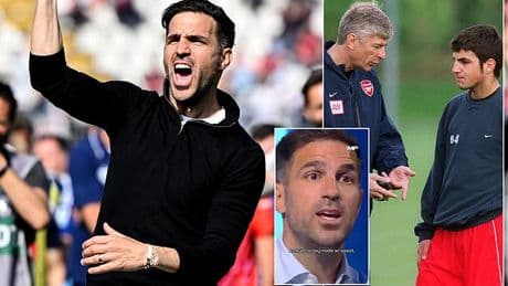 Fans hail Cesc Fabregas after Como boss' coaching masterclass during punditry on Sky Italia with Arsenal icon dubbed 'Arsene Wenger's real son'