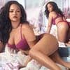 Rihanna looks incredible in a lace bra and matching knickers as she lounges in bed for latest Savage X Fenty lingerie photoshoot