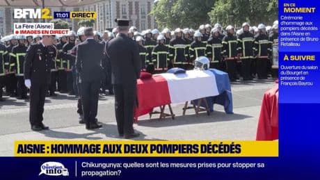 Les deux pompiers décédés à Laon décorés de l'insigne de chevalier de la Légion d'honneur à titre posthume