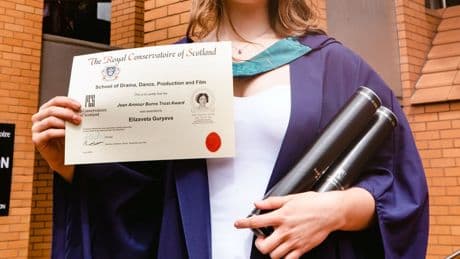 'Courageous' acting student awarded cash prize by Jean Armour Burns Trust