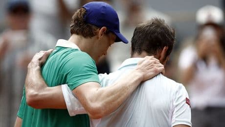 Sinner maakt in tweede ronde Roland Garros einde aan tenniscarrière Gasquet