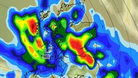 Weather maps show when huge ‘thundery’ rainstorm will engulf Scotland this week