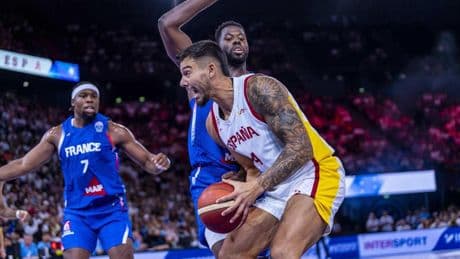 78-73. España mejora, pero vuelve a capitular ante Francia tras un mal segundo tiempo