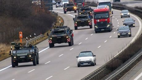 Militär-Kolonnen: Bundeswehr-Konvoi auch durch Brandenburg unterwegs