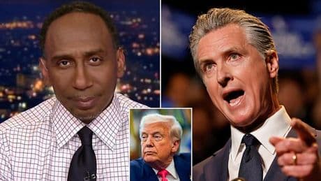 Stephen A. Smith throws his weight behind Gavin Newsom's potential bid to take on Trump