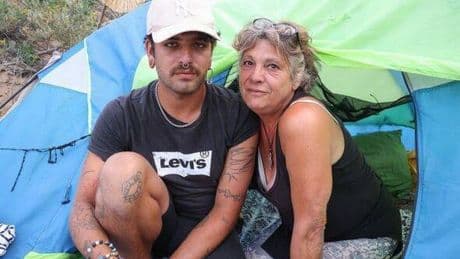 Mum and son who flew to Tenerife 'for new life' now live in tent by roadside