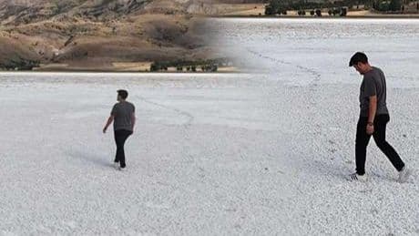 Dehşet verici manzara! Tamamen yok oldu, beyaz çöle dönüştü