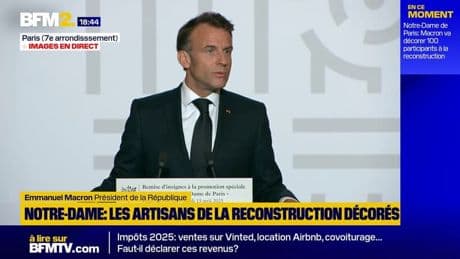 "À jamais, vous êtes la génération Notre-Dame": Emmanuel Macron s'exprime face aux participants de la reconstruction de la cathédrale