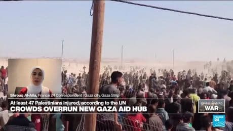 Food trucks in Gaza raided, underscoring aid distribution problems