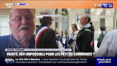 Parité: "Ce n'est pas une contrainte en plus", affirme Michel Fournier, président de l'association des maires ruraux de France