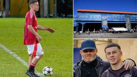 Wayne Rooney's son Kai, 15, bumped up THREE age levels as he is named in Man United squad for international tournament featuring PSG