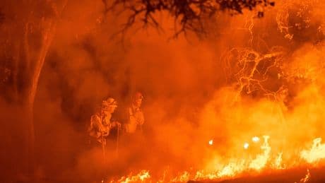 Photos of crews battling the wildfires in Northern California wine country