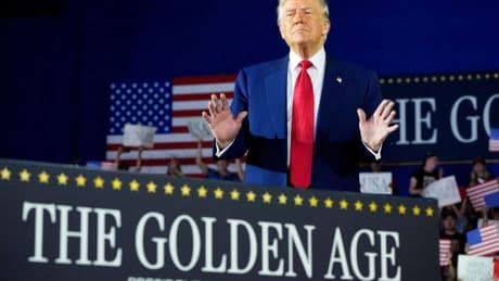 Trump at 100 days rally praises Elon Musk as ‘smart guy’ for predicting his election win