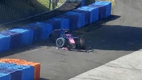 Franco Colapinto sufre un aparatoso accidente en los test de Hungría